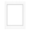 White with Black Core Mat Board for 12x16 Frames - Fits 10x13 Photos